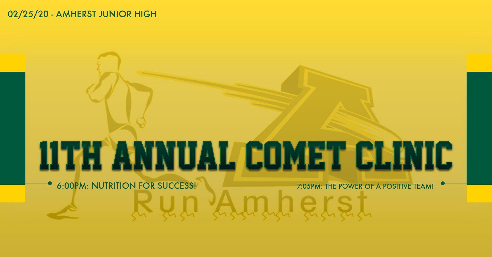 Comet Clinic 2020 Schedule